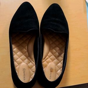 Birdies The Heron Black Velvet Loafers